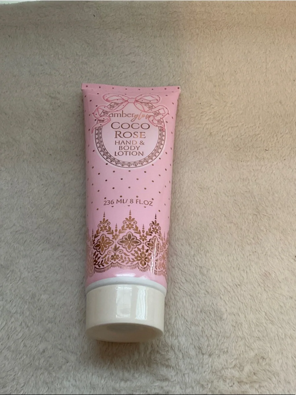 AmberGlo Coco Rose Hand & Body Lotion — Pink